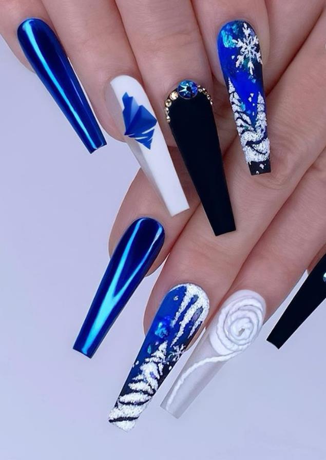 Here Comes The Coffin Nail art, Which Is Fashionable And Beautiful ...