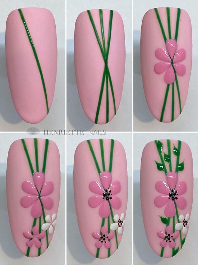 Acrylic False Almond Nails Designs Art In Summer With Fresh And Vibrant