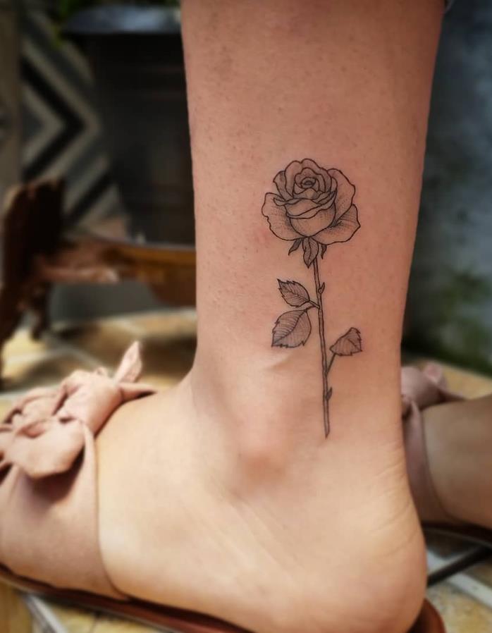 Female Rose Tattoo Design , Beauty Is A Gesture - Lilyart