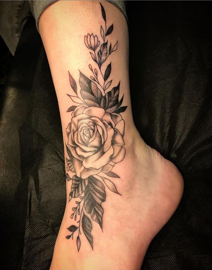 Female Rose Tattoo Design , Beauty Is A Gesture - Keep creating beauty ...