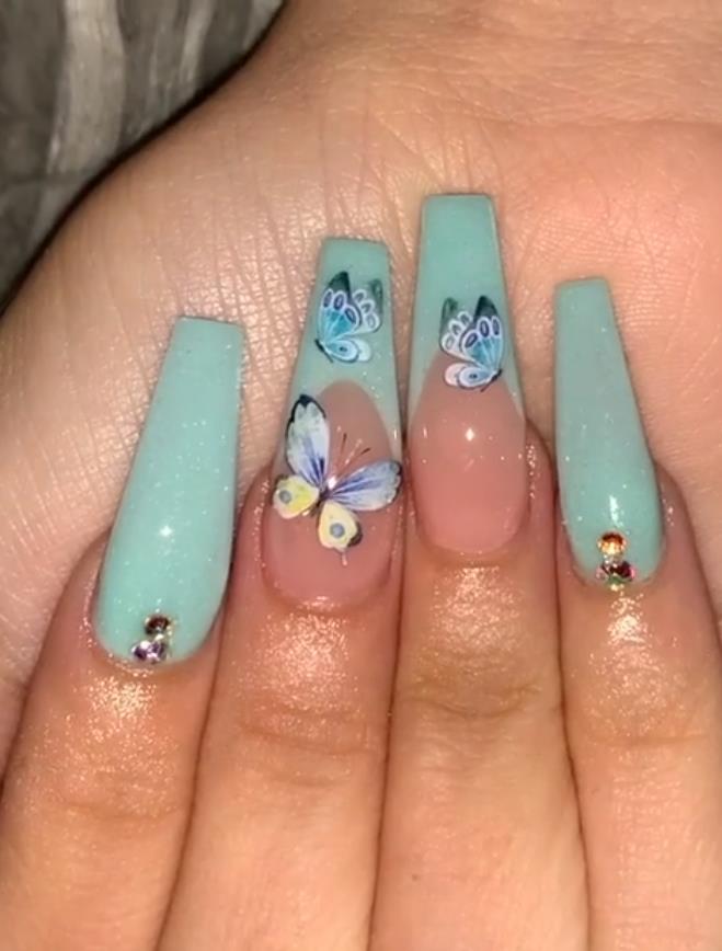 Dancing On The Fingertips In The Summer 2020-Butterfly Nails Art ...