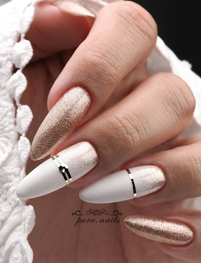 This Summer You Must Get The Sparkle Almond Nails Style, The Color ...