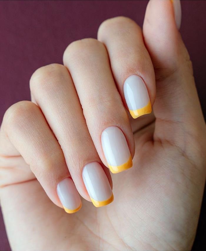 Simple Short Square Nails Art Ideas,Let Your Fingertips Clean And ...