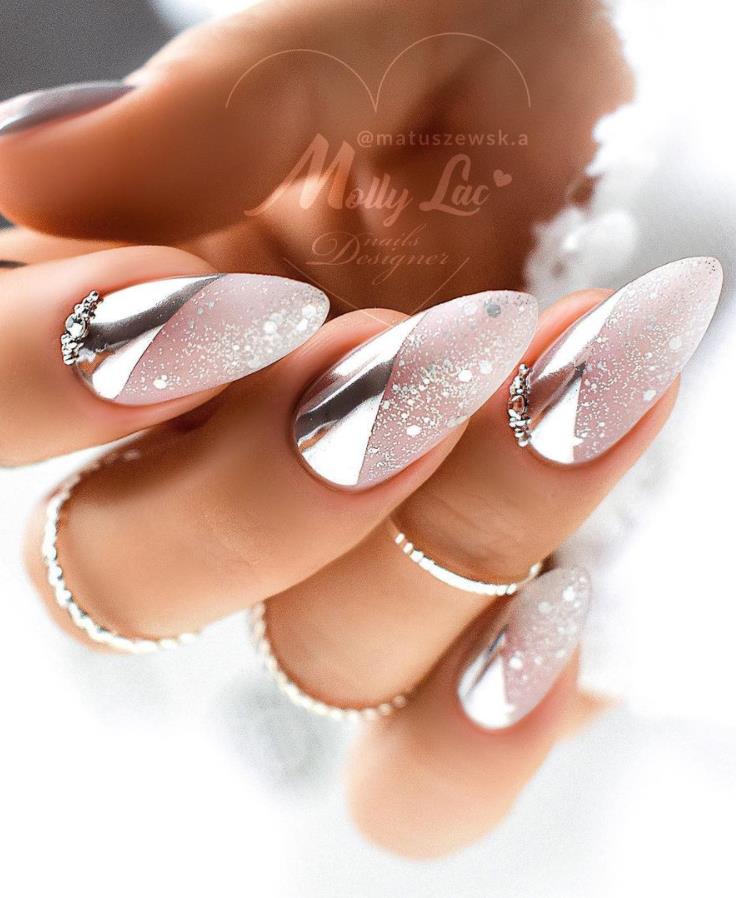 2021 Hot Popular Spring Almond Nail Ideas, Hurry To Change Your Nails ...