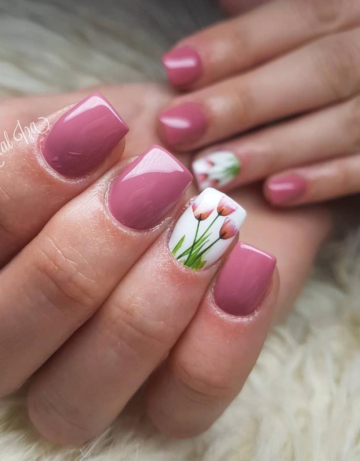 26 Spring Acrylic Nail Art Designs to Try This Year - Keep creating