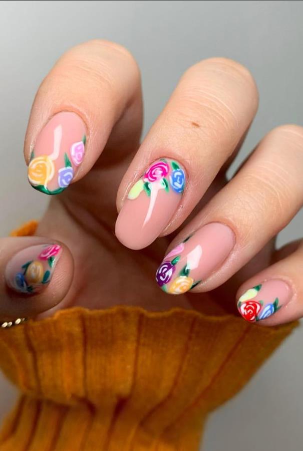 Recently, Almond Spring Nail Design is Very Popular. It's Age Reducing ...