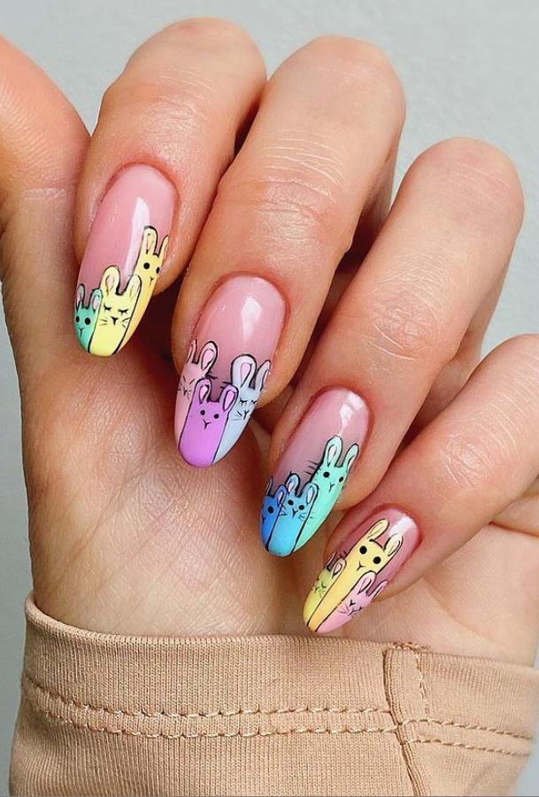52 Cute Acrylic Easter Nail Design Ideas You Have to Try This Summer