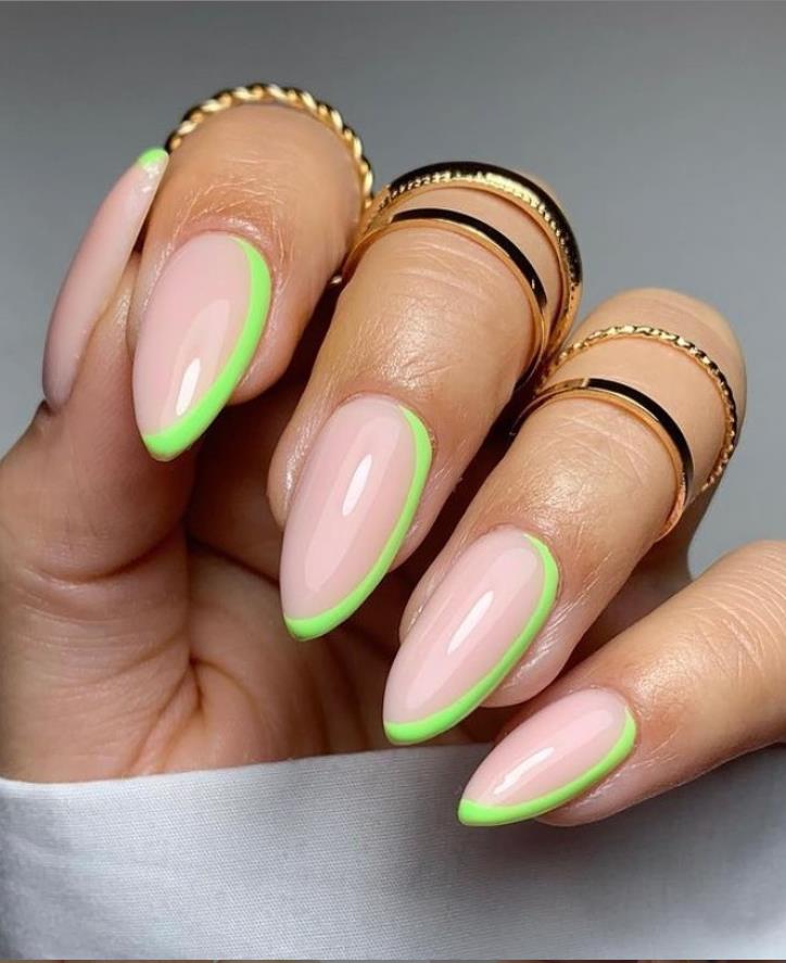 Fresh and Clean March Green  Acrylic Nail Ideas, Can Always Give People a Sense of Healing