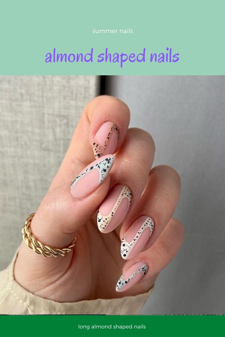 30 Beautiful almond shaped nails for summer nails 2021