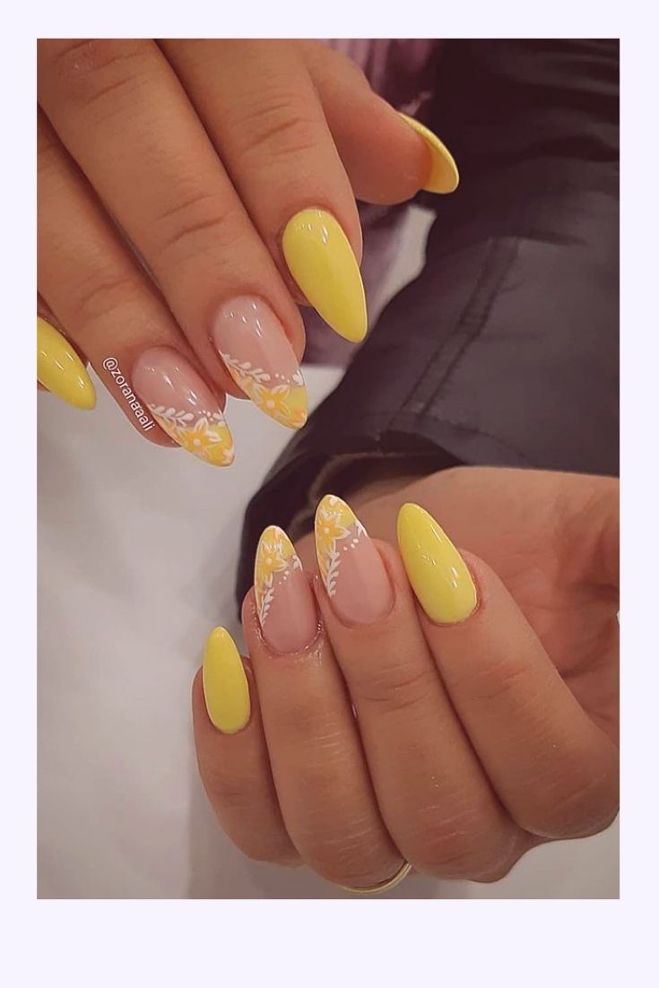 43 Stunning Yellow Nail Designs to Brighten Up Your Day in April