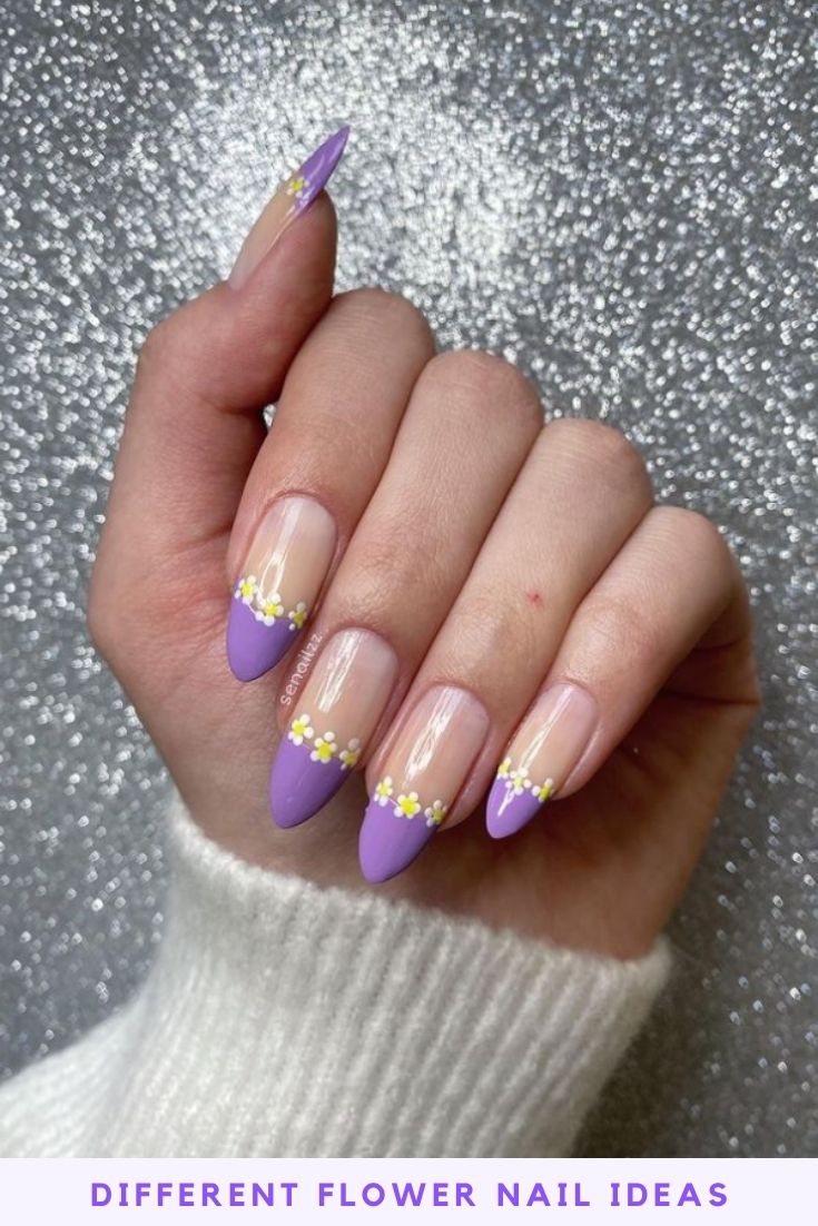 27 Simple and Elegant Flower Nail Designs for Summer 2021