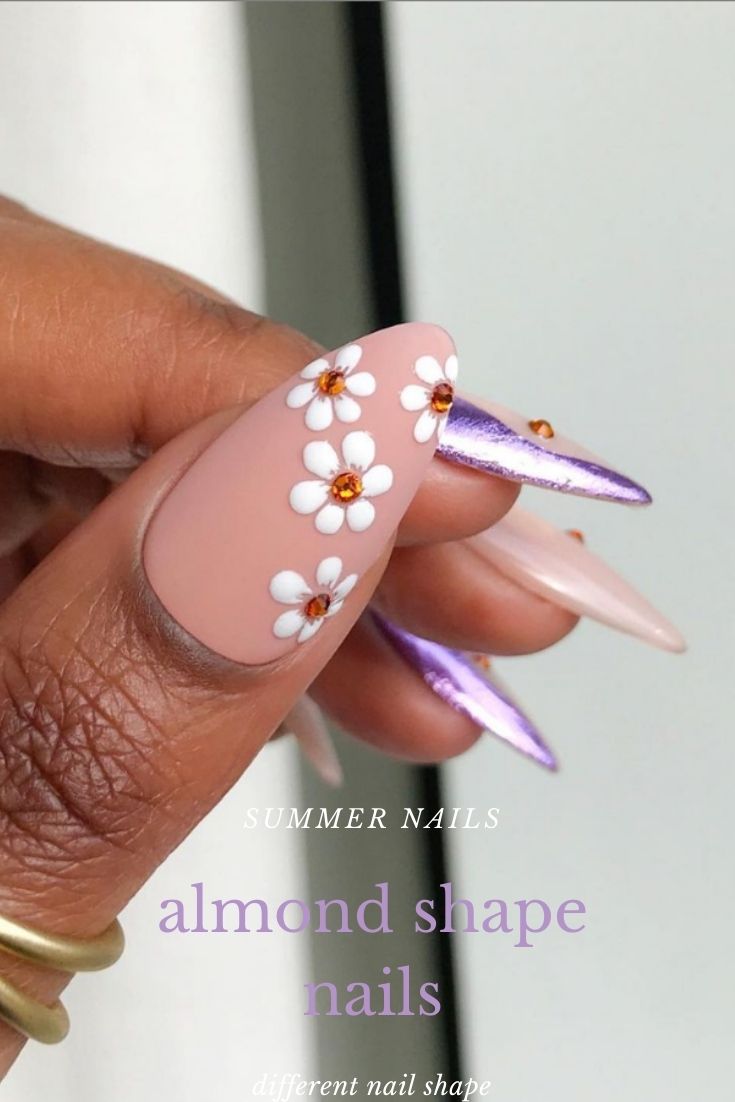 46 Amazing Almond Shaped Nails Design Ideas For Summer 2021