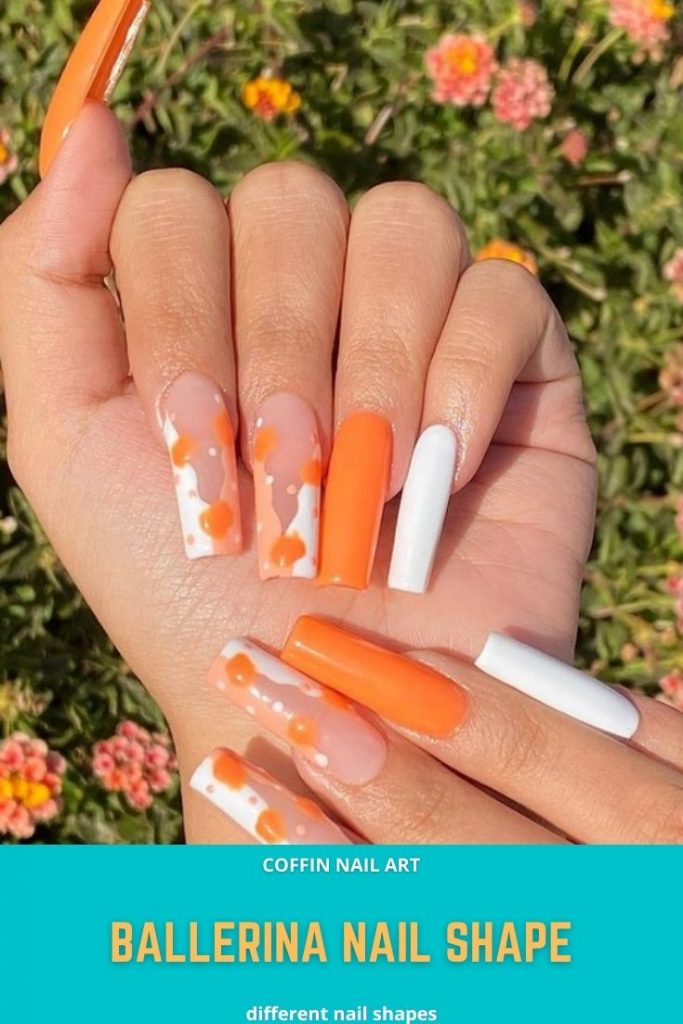 30 Lovely Coffin Shape Nails To Give You Inspiration This Summer
