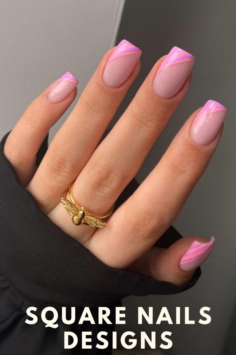 32 Simple Summer Square Acrylic Nails Designs in 2021