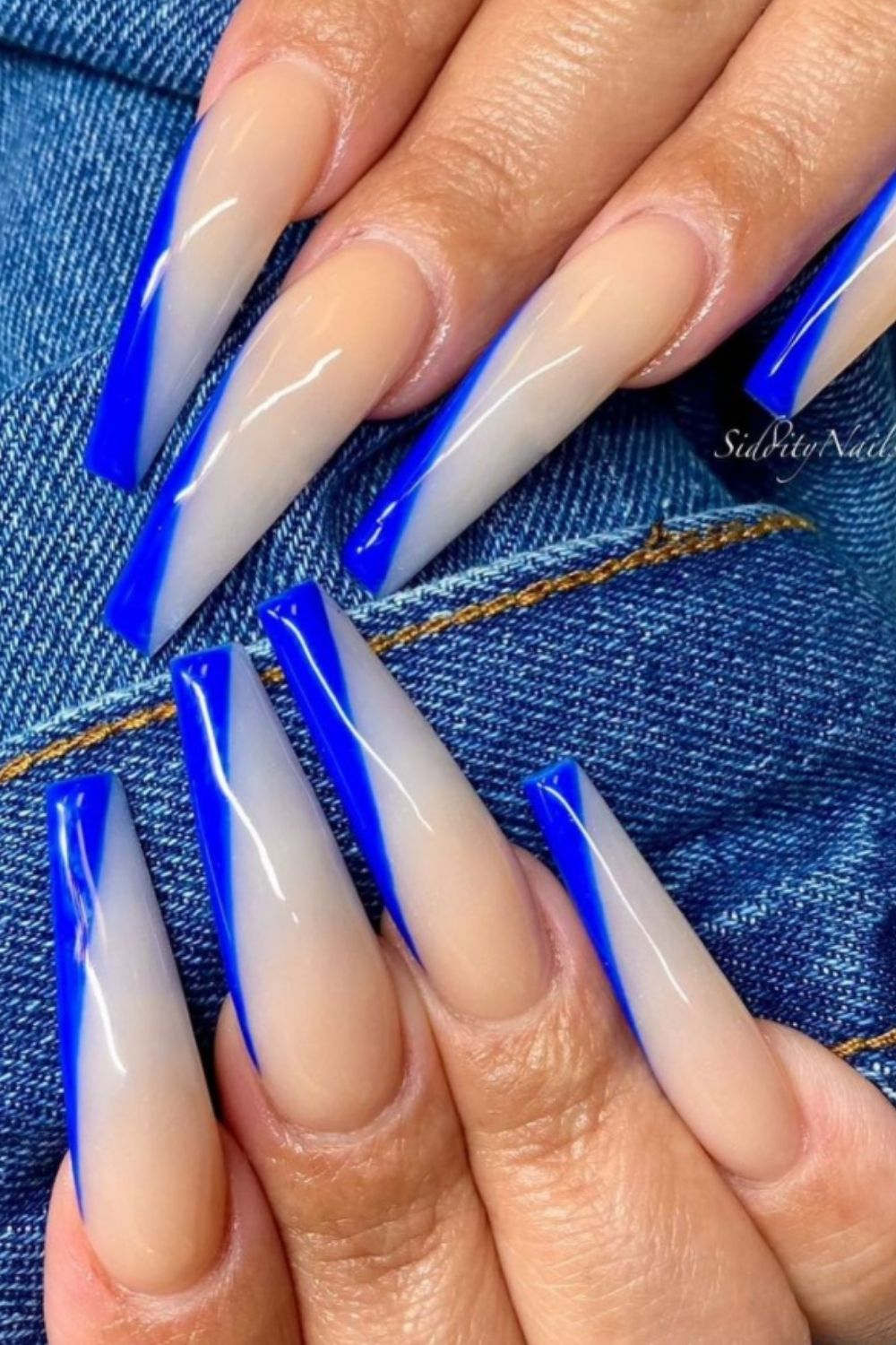 Perfect Coffin Acrylic Nail Design in Summer Nail Art 2021