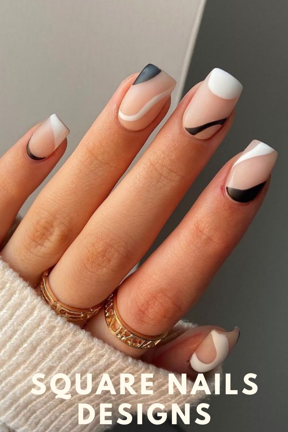 Black and white nail ideas