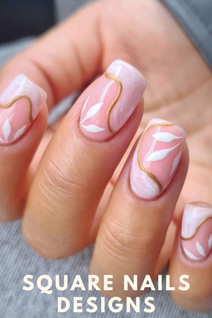 32 Simple Summer Square Acrylic Nails Designs in 2021