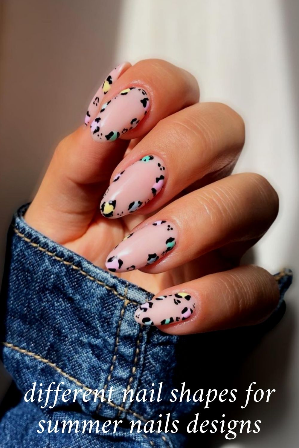 Cute Summer Nails Design with Acrylic Nail Shape in 2021