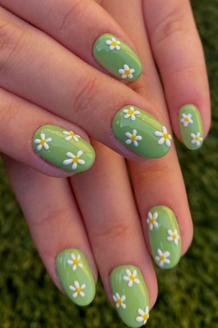 50 Cute Summer Nails Design with Acrylic Nail Shape in 2021