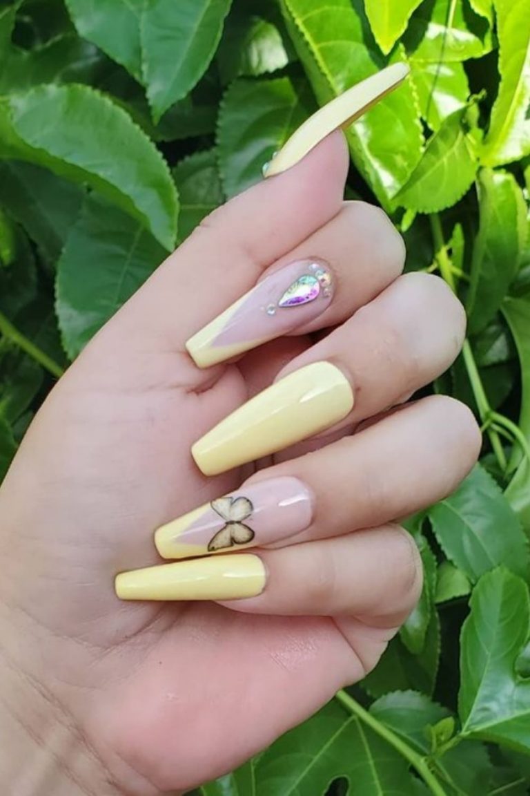 45 Stunning Coffin Nails Design Ideas For Summer Nails 2021