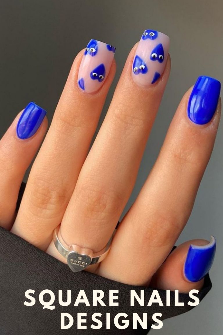 32 Simple Summer Square Acrylic Nails Designs in 2021