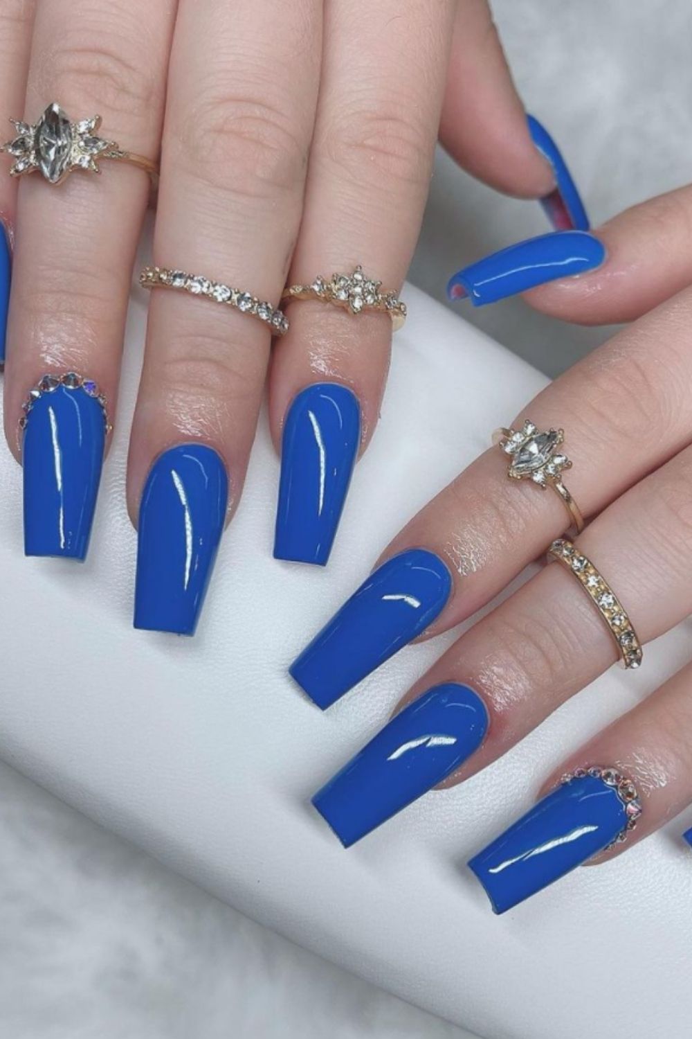 Blue coffin nails