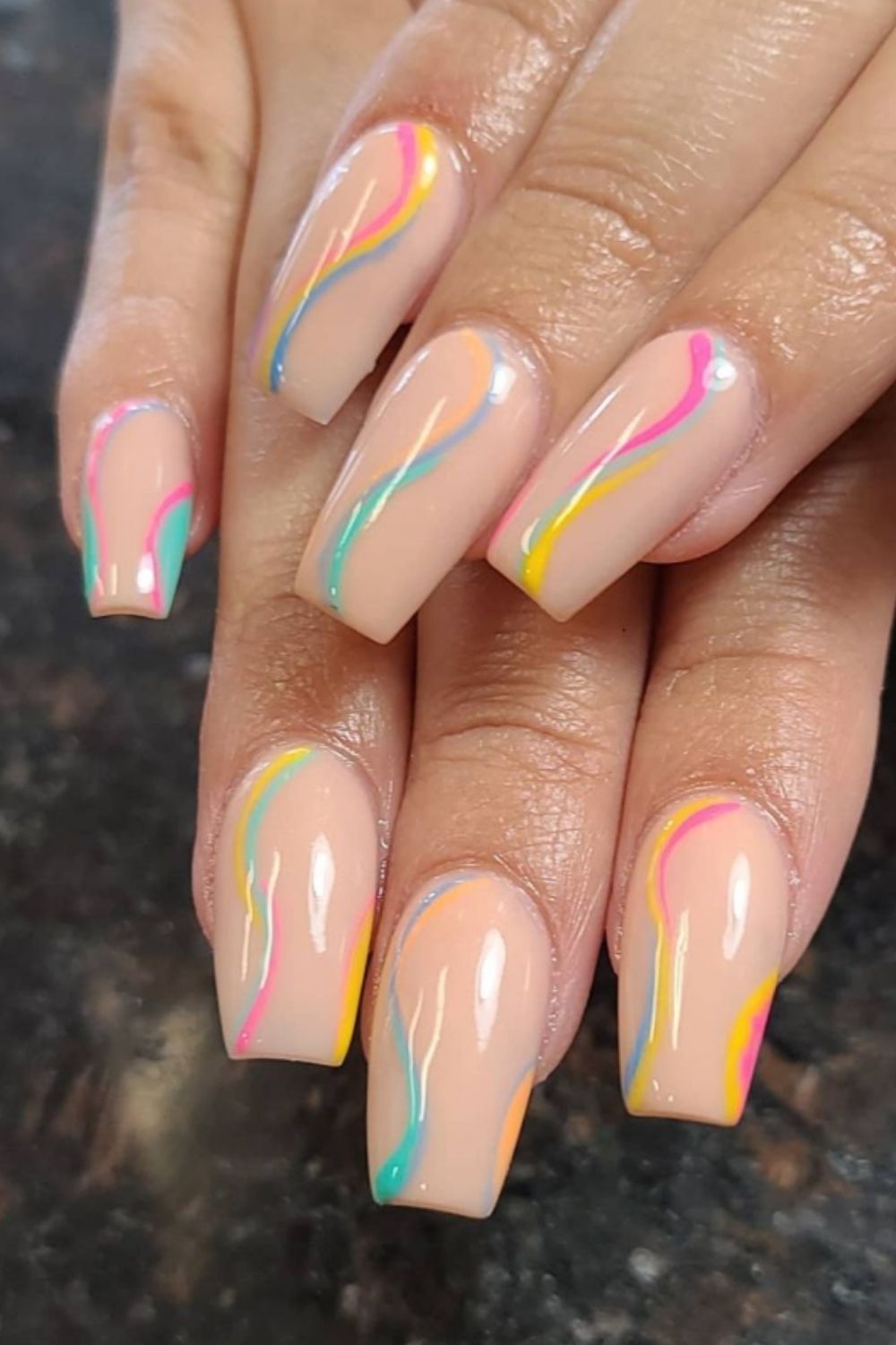 Pastel nails for summer nails 