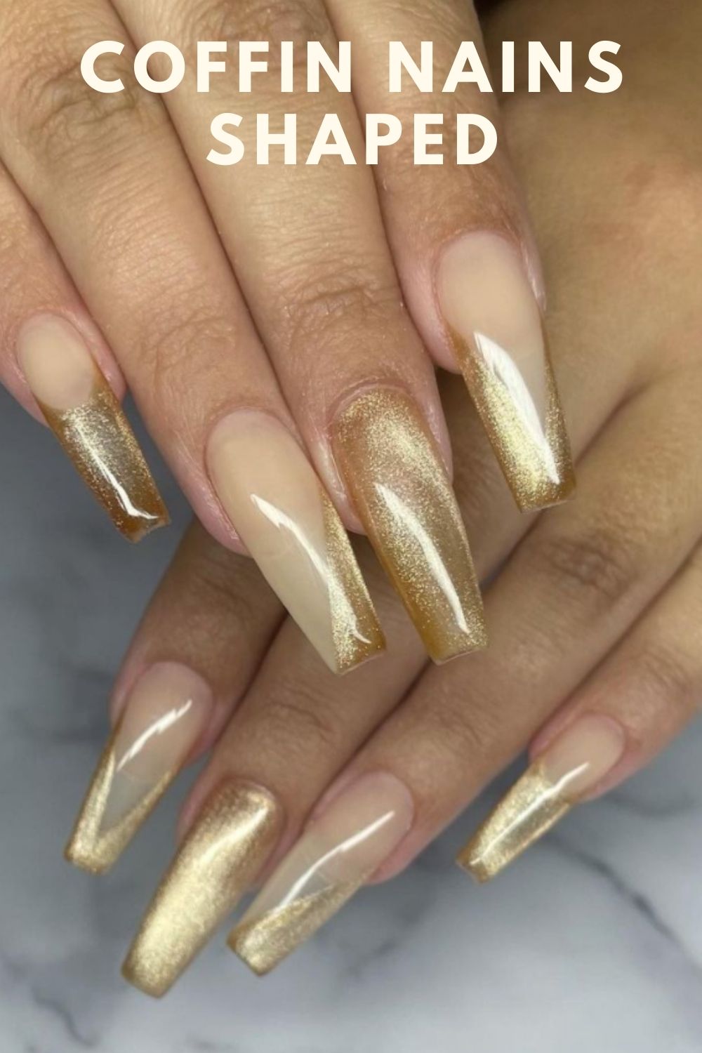 Gold coffin nails