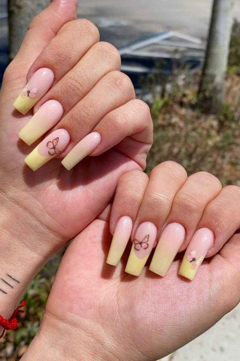 Acrylic Nails Summer 2021 Butterfly Nail Art Is The Trend Of The Year 