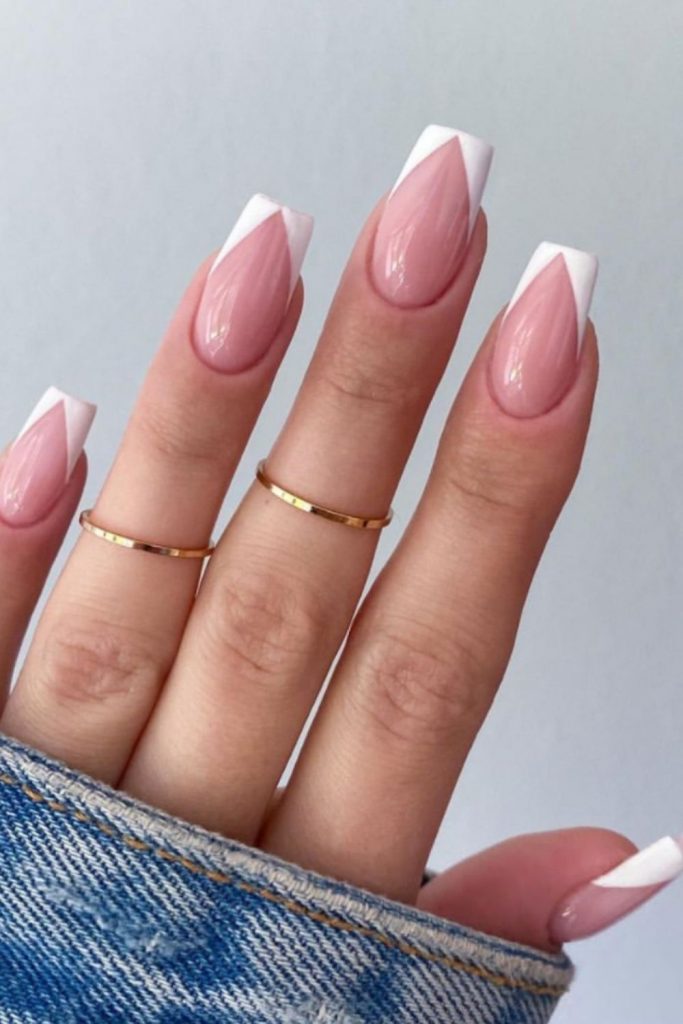 45 Beautiful Coffin Shaped Nail Art Designs For Summer Nails In 2021