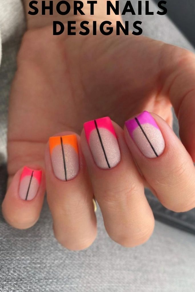 36 Most Beautiful Short Nail Designs for Summer nails 2021