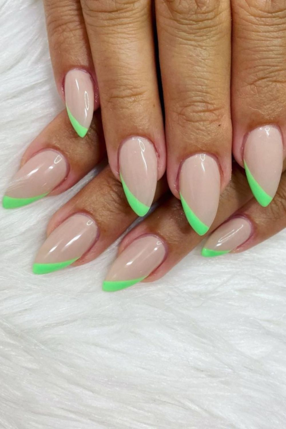 Neon tip nails designs