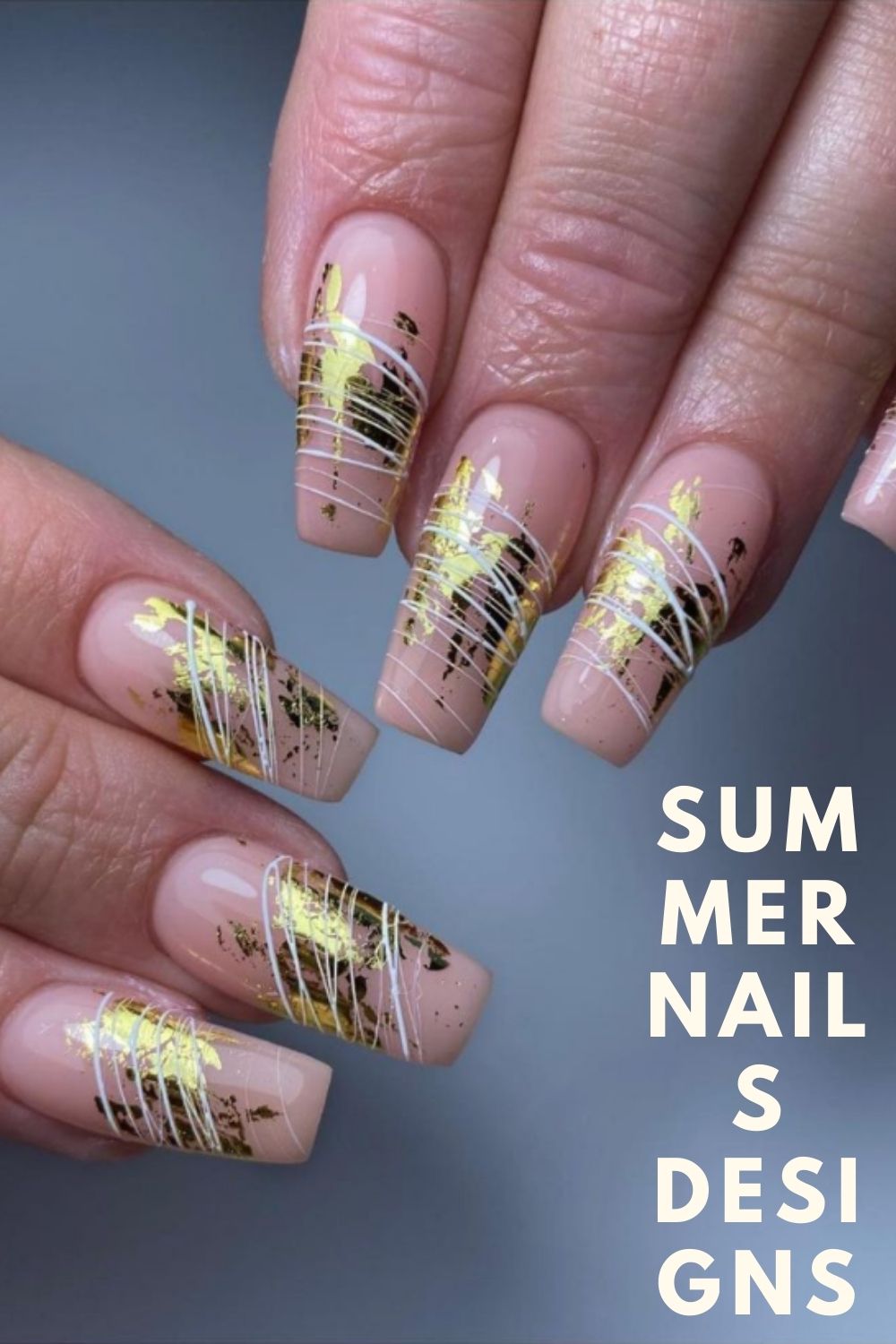 Fun summer nail art design