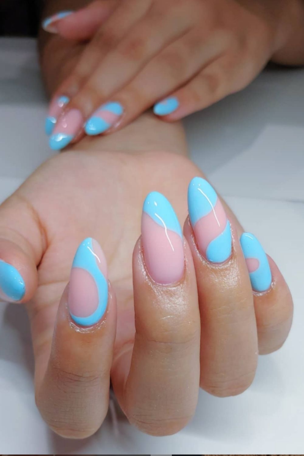 Bright summer acrylic nails