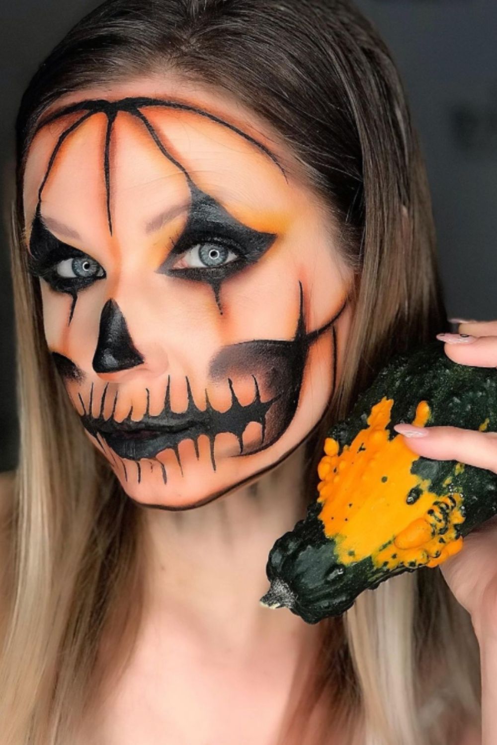 Pumpkin makeup look