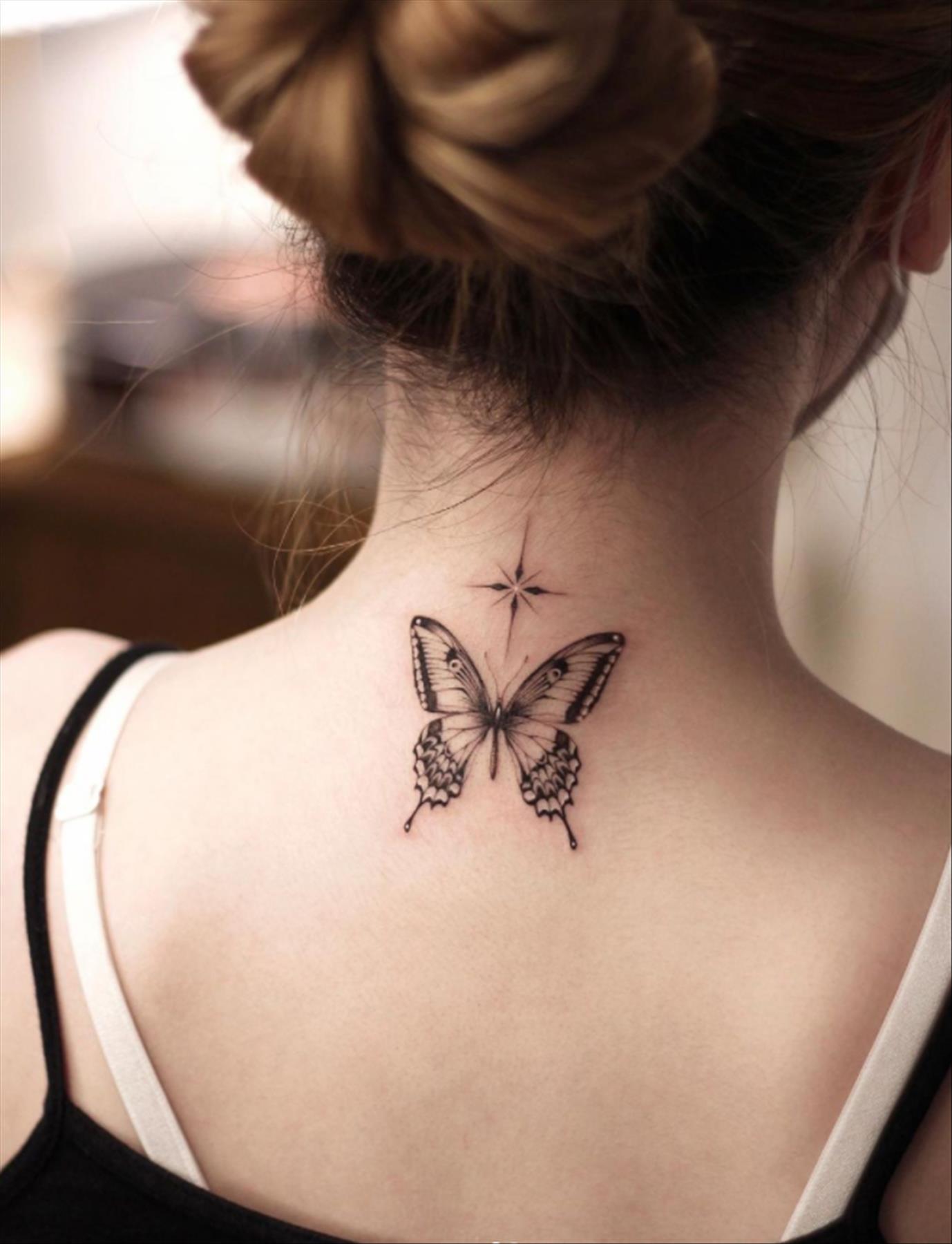 52 Elegant butterfly tattoo designs for girls first tattoo attempt