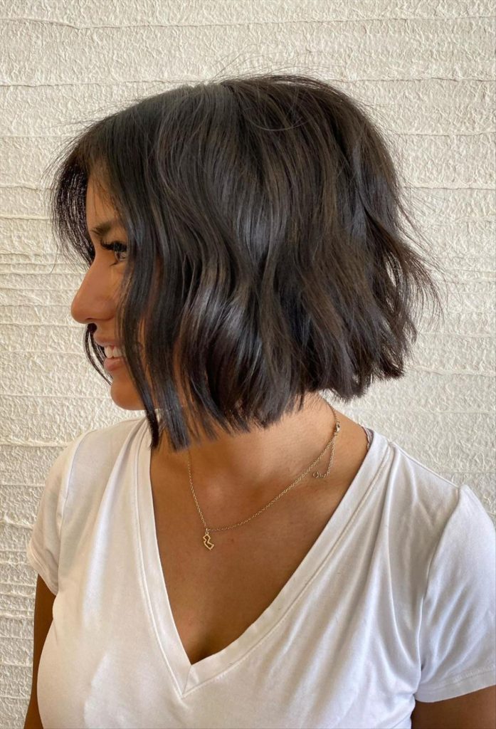 24 Best blunt bob haircut for fine hair 2022 - Lilyart