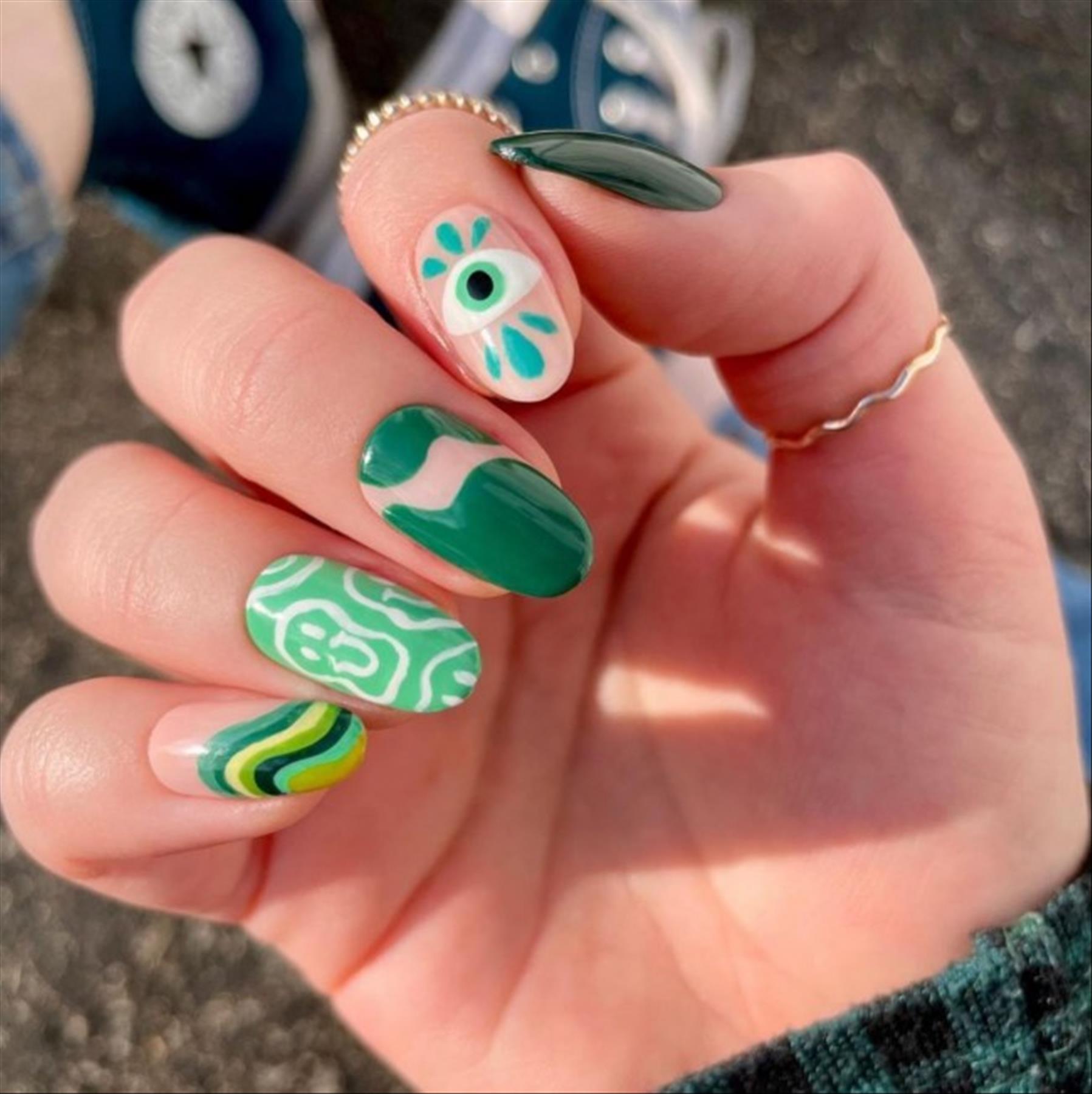 50 Beautiful Green Nail Designs For 2022 To Wear