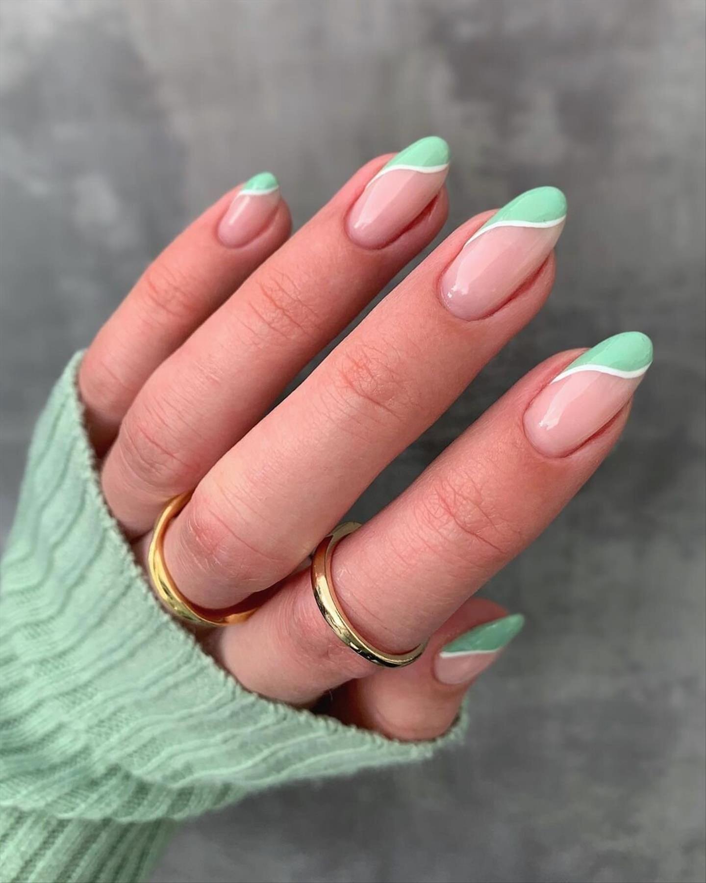 Beautiful Green Nail Designs For 2022 To Wear