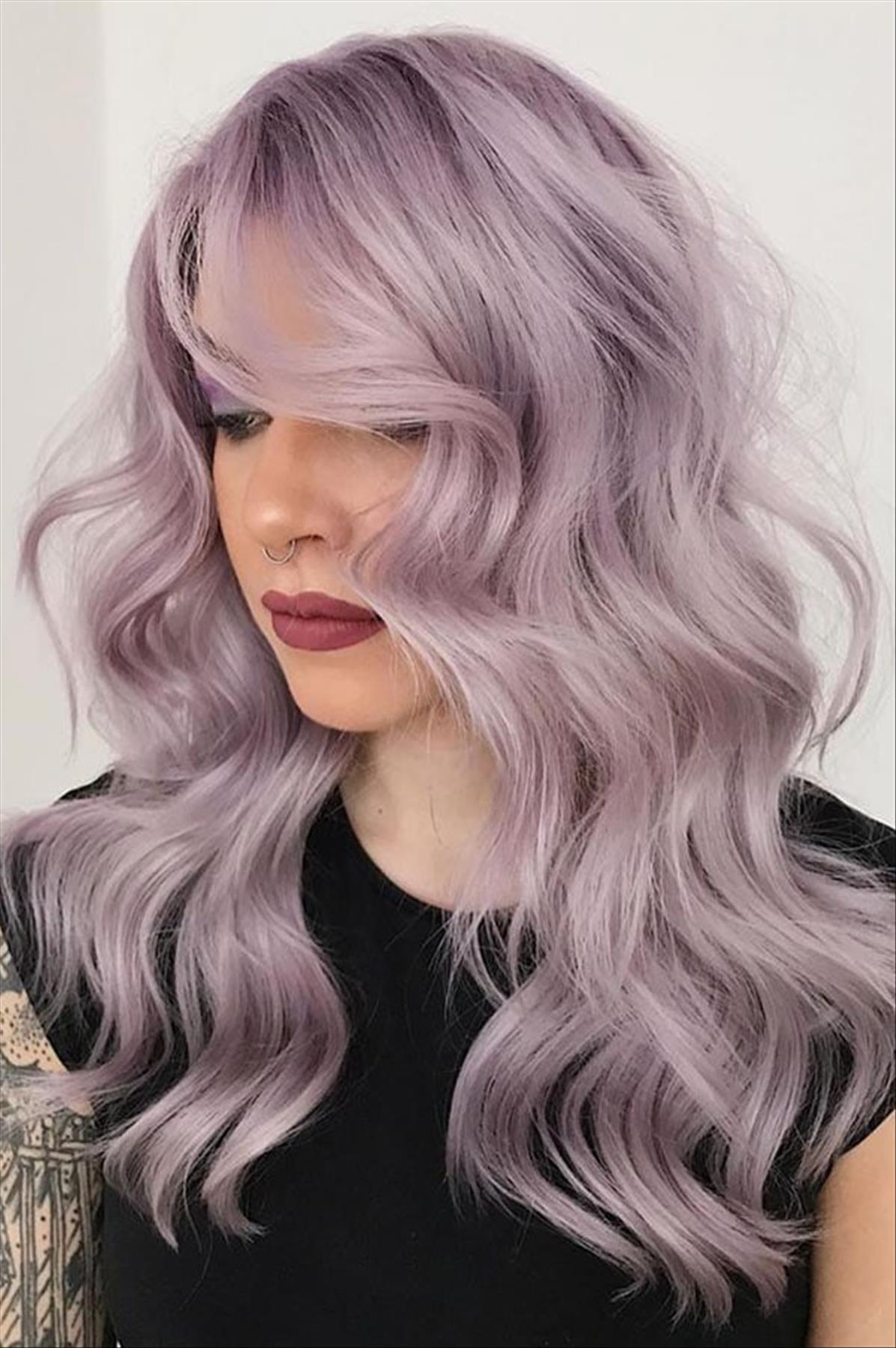 Romantic Lavender Hair Color Ideas for Women Trending in 2022