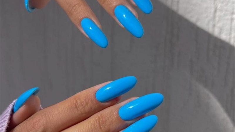 40+ Romantic blue acrylic nail ideas perfect for summer mani 2022