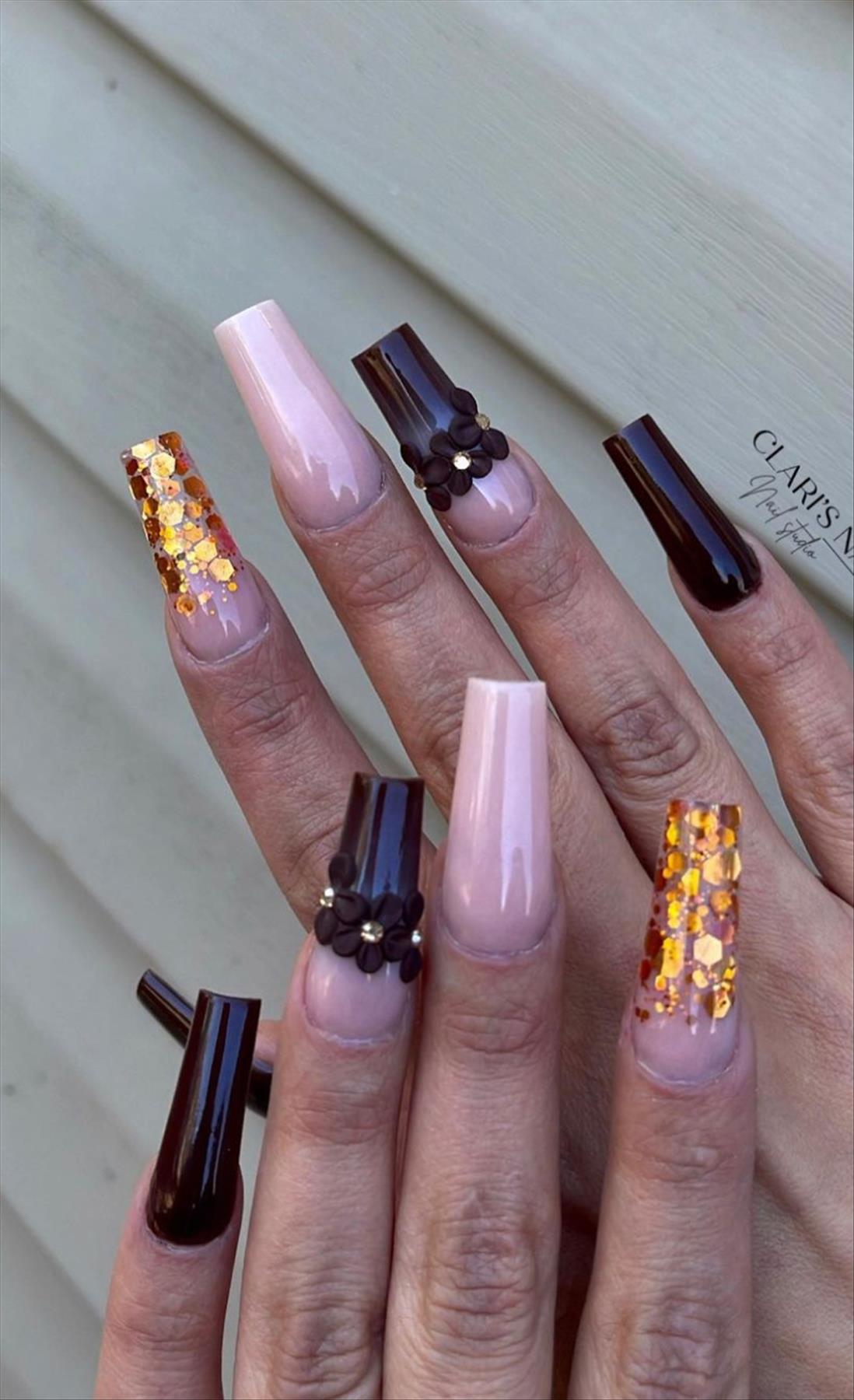 Winter Coffin Nail Designs For 2022
