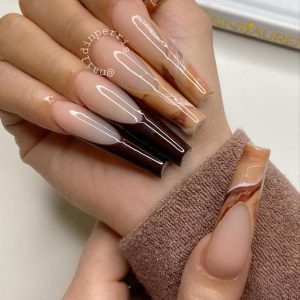 32 Fabulous Winter Coffin Nail Designs For 2022