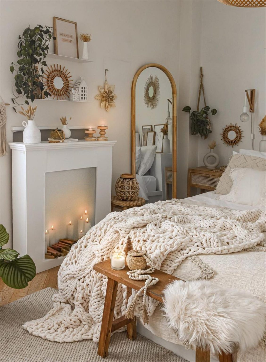 21 Pretty Bohemian Bedroom Decor Ideas On Budget - Lilyart