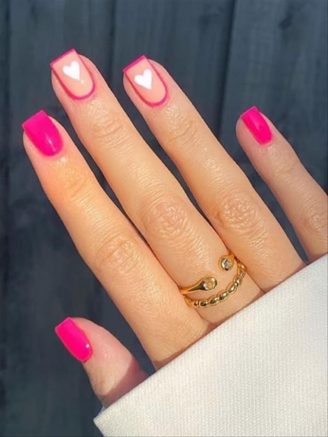 47 Lovely short Valentine’s Day nails to be romantic in 2023